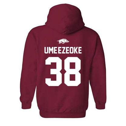Arkansas - NCAA Football : Bradley Ume-Ezeoke - Classic Shersey Hooded Sweatshirt-1