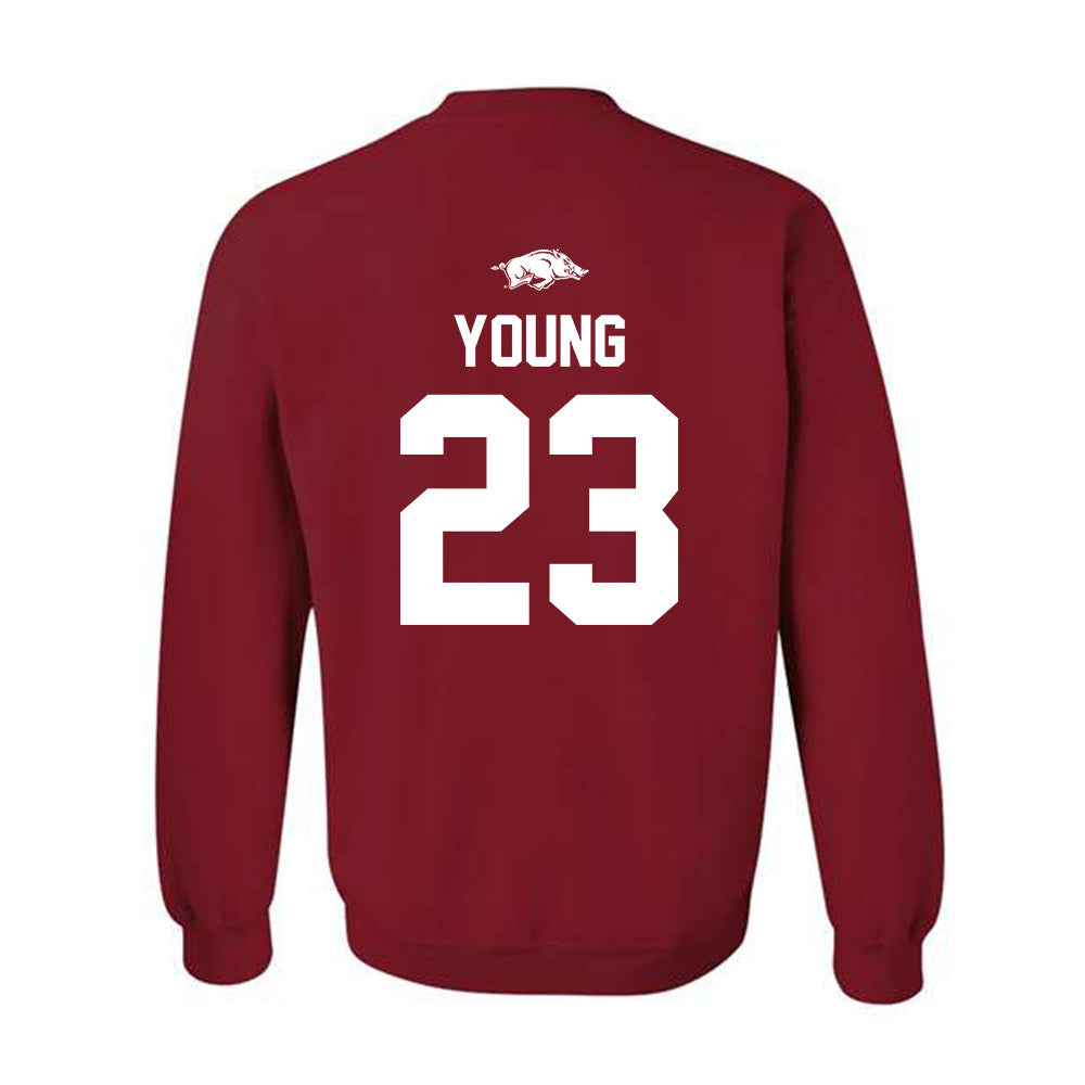 Arkansas - NCAA Football : Kevin Young - Classic Shersey Crewneck Sweatshirt-1