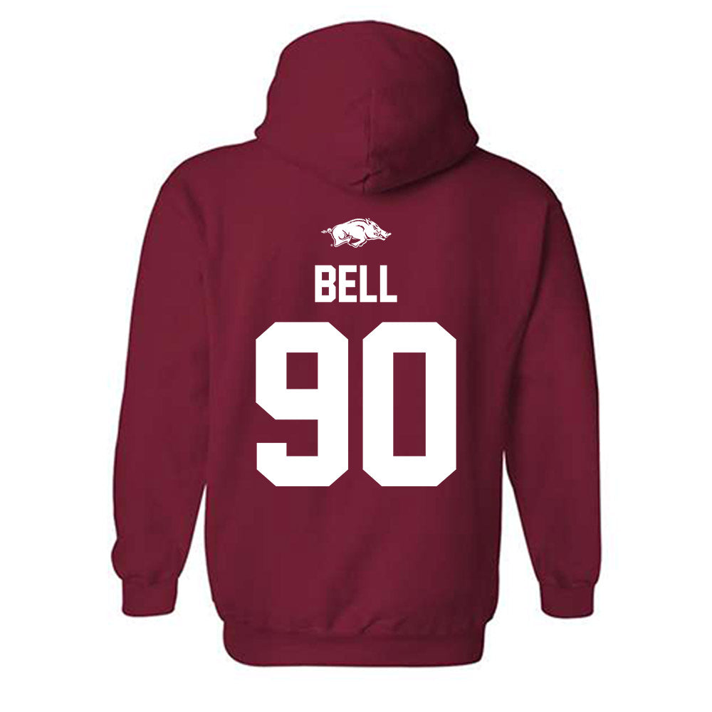 Arkansas - NCAA Football : Caleb Bell - Classic Shersey Hooded Sweatshirt-1