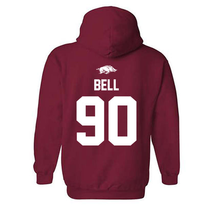 Arkansas - NCAA Football : Caleb Bell - Classic Shersey Hooded Sweatshirt-1