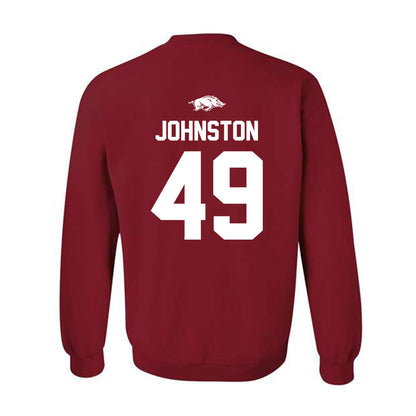 Arkansas - NCAA Football : Adam Johnston - Classic Shersey Crewneck Sweatshirt-1