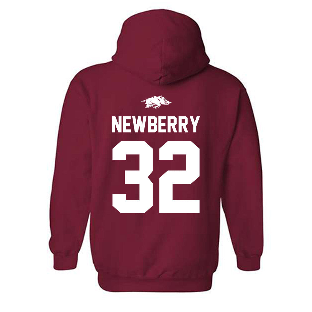 Arkansas - NCAA Baseball : Trystan Newberry - Classic Shersey Hooded Sweatshirt-1