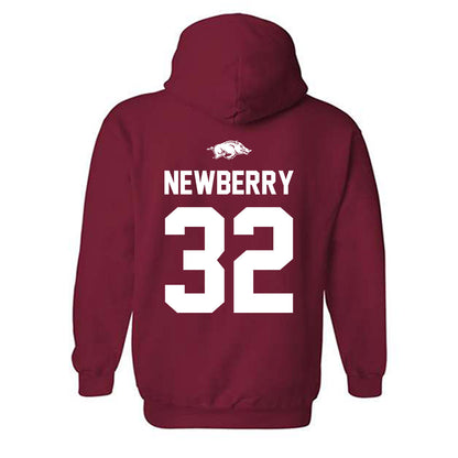 Arkansas - NCAA Baseball : Trystan Newberry - Classic Shersey Hooded Sweatshirt-1
