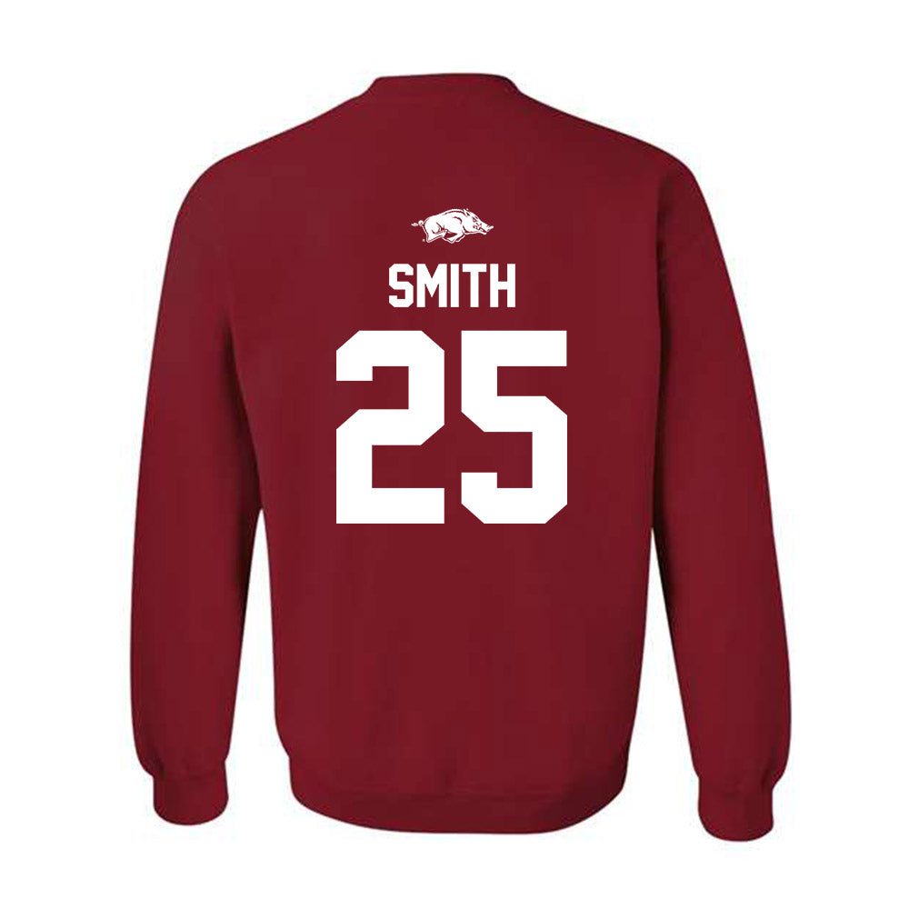 Arkansas - NCAA Football : Ja’Quavion Smith - Classic Shersey Crewneck Sweatshirt-1