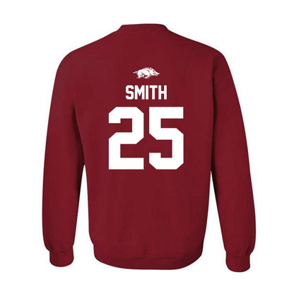 Arkansas - NCAA Football : Ja’Quavion Smith - Classic Shersey Crewneck Sweatshirt-1