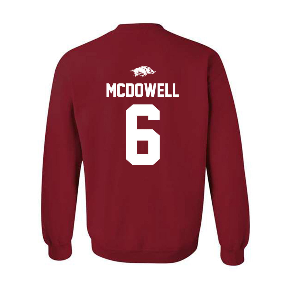 Arkansas - NCAA Softball : Ella McDowell - Classic Shersey Crewneck Sweatshirt-1