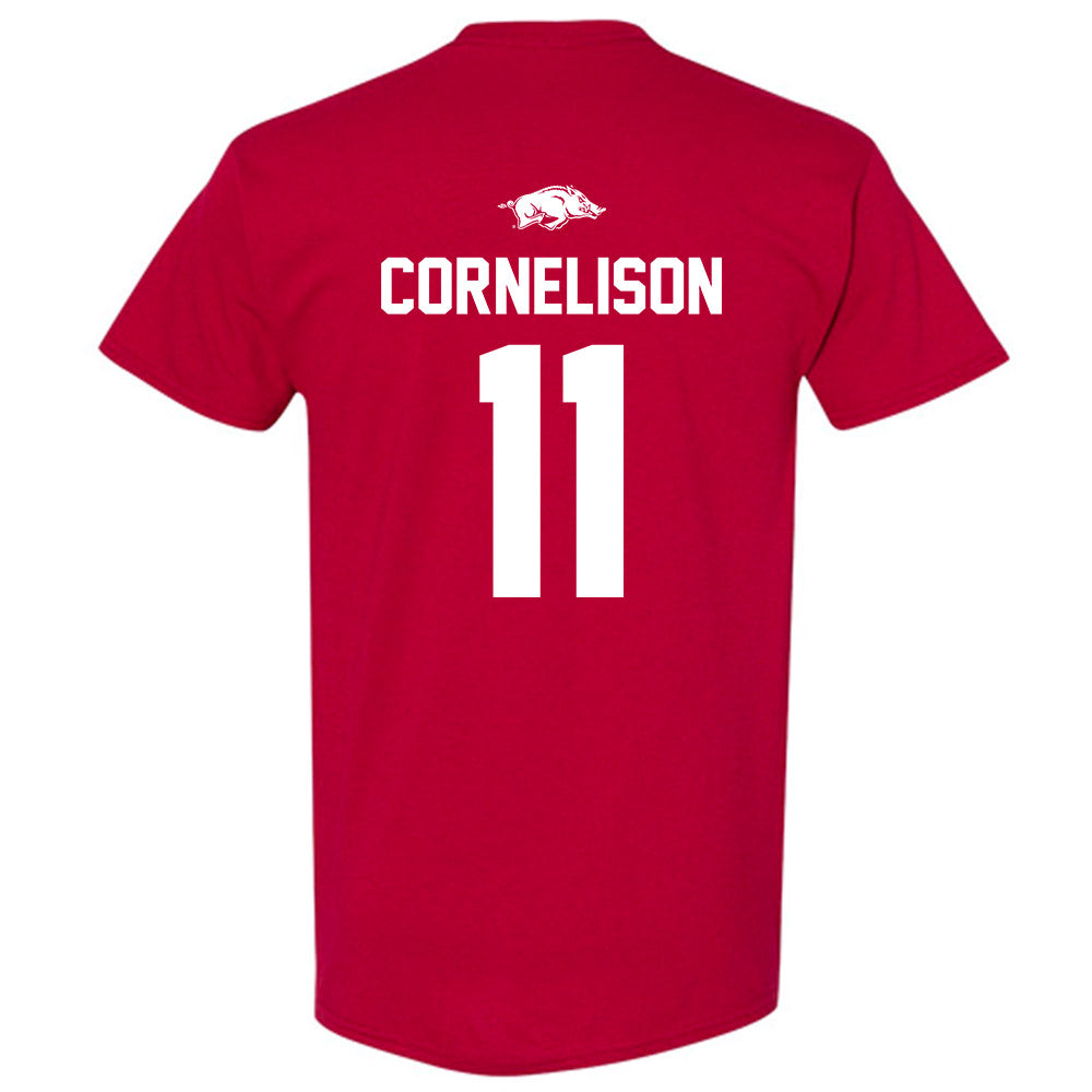 Arkansas - NCAA Baseball : Luke Cornelison - Classic Shersey T-Shirt-1