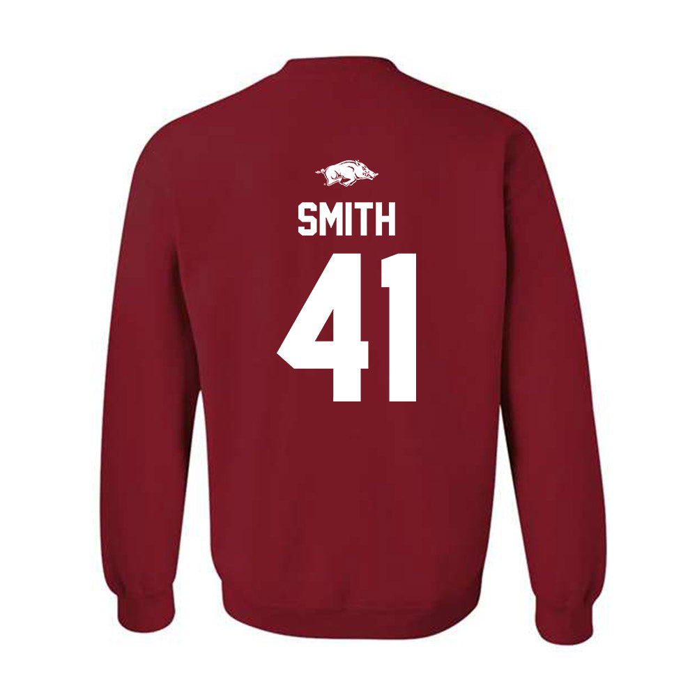 Arkansas - NCAA Football : Connor Smith - Classic Shersey Crewneck Sweatshirt-1