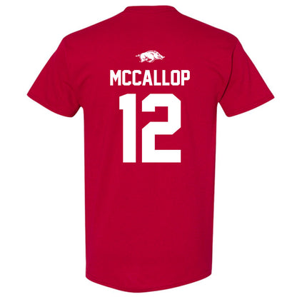 Arkansas - NCAA Women's Basketball : Grace McCallop - Classic Shersey T-Shirt-1