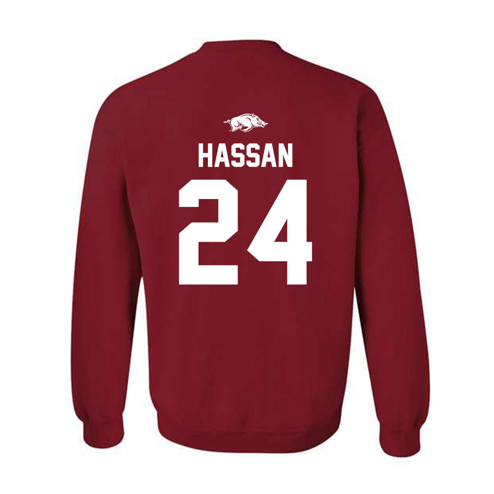Arkansas - NCAA Women's Basketball : Aisha Hassan - Classic Shersey Crewneck Sweatshirt-1