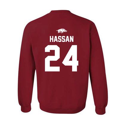 Arkansas - NCAA Women's Basketball : Aisha Hassan - Classic Shersey Crewneck Sweatshirt-1