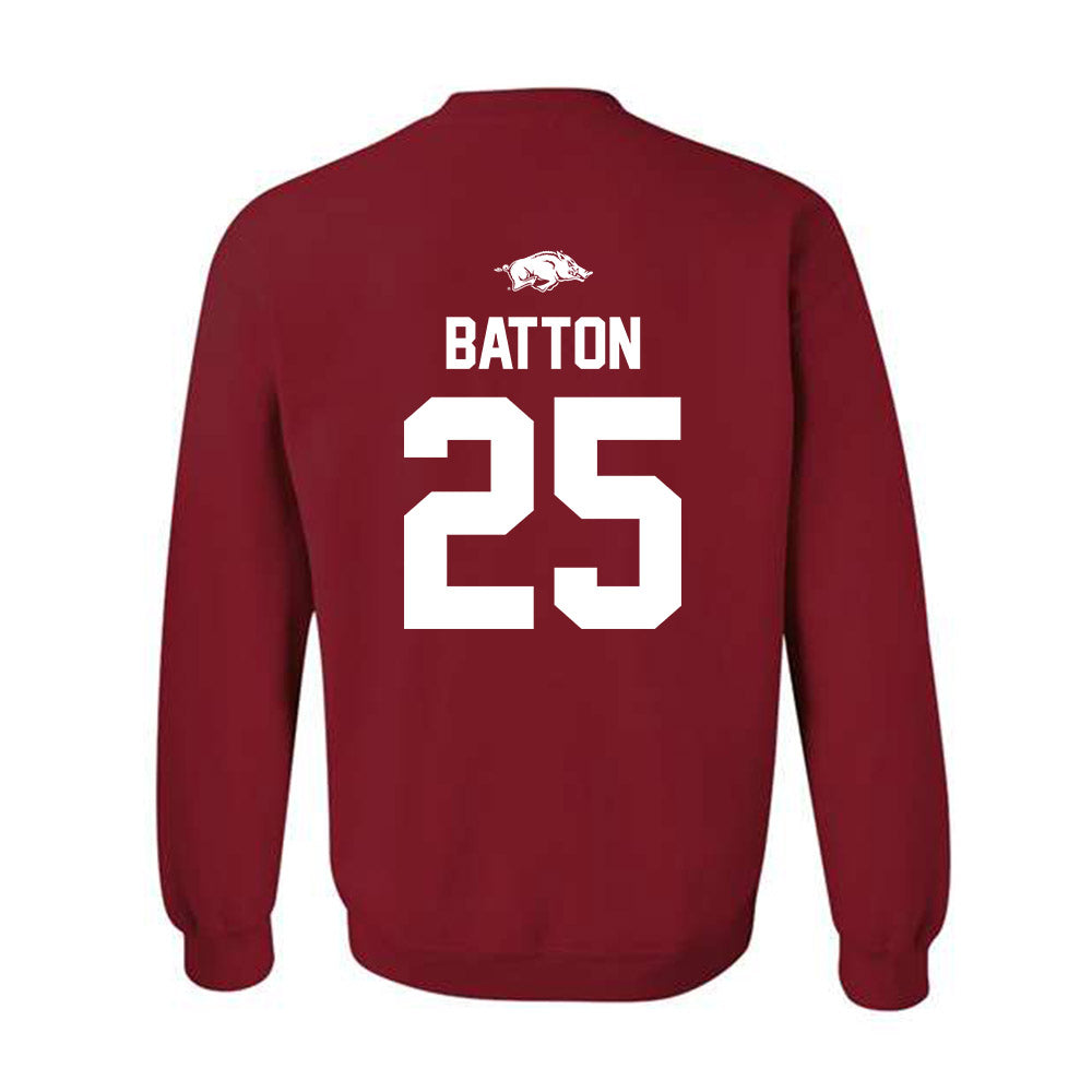 Arkansas - NCAA Football : Markeylin Batton - Classic Shersey Crewneck Sweatshirt-1