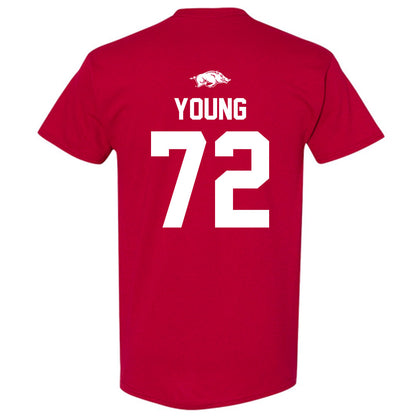 Arkansas - NCAA Football : Tucker Young - Classic Shersey T-Shirt-1