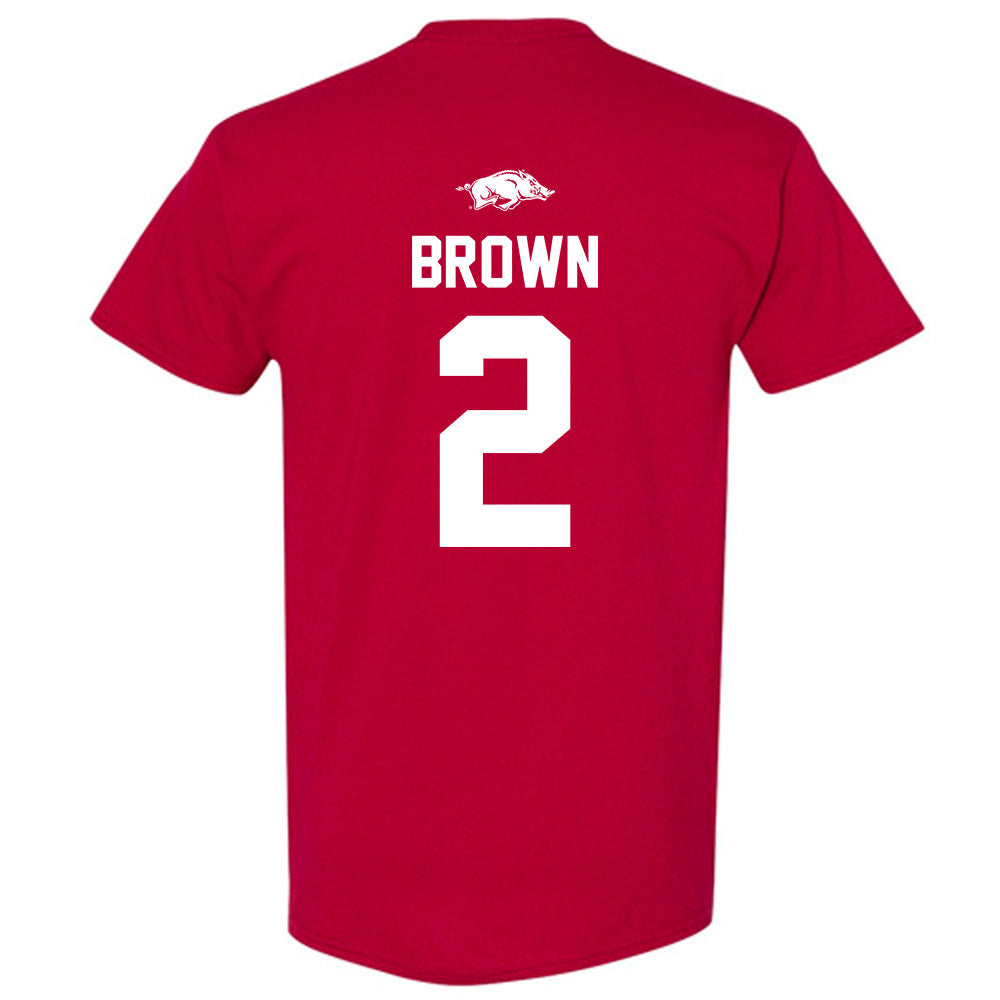 Arkansas - NCAA Men's Basketball : Amere Brown - Classic Shersey T-Shirt-1