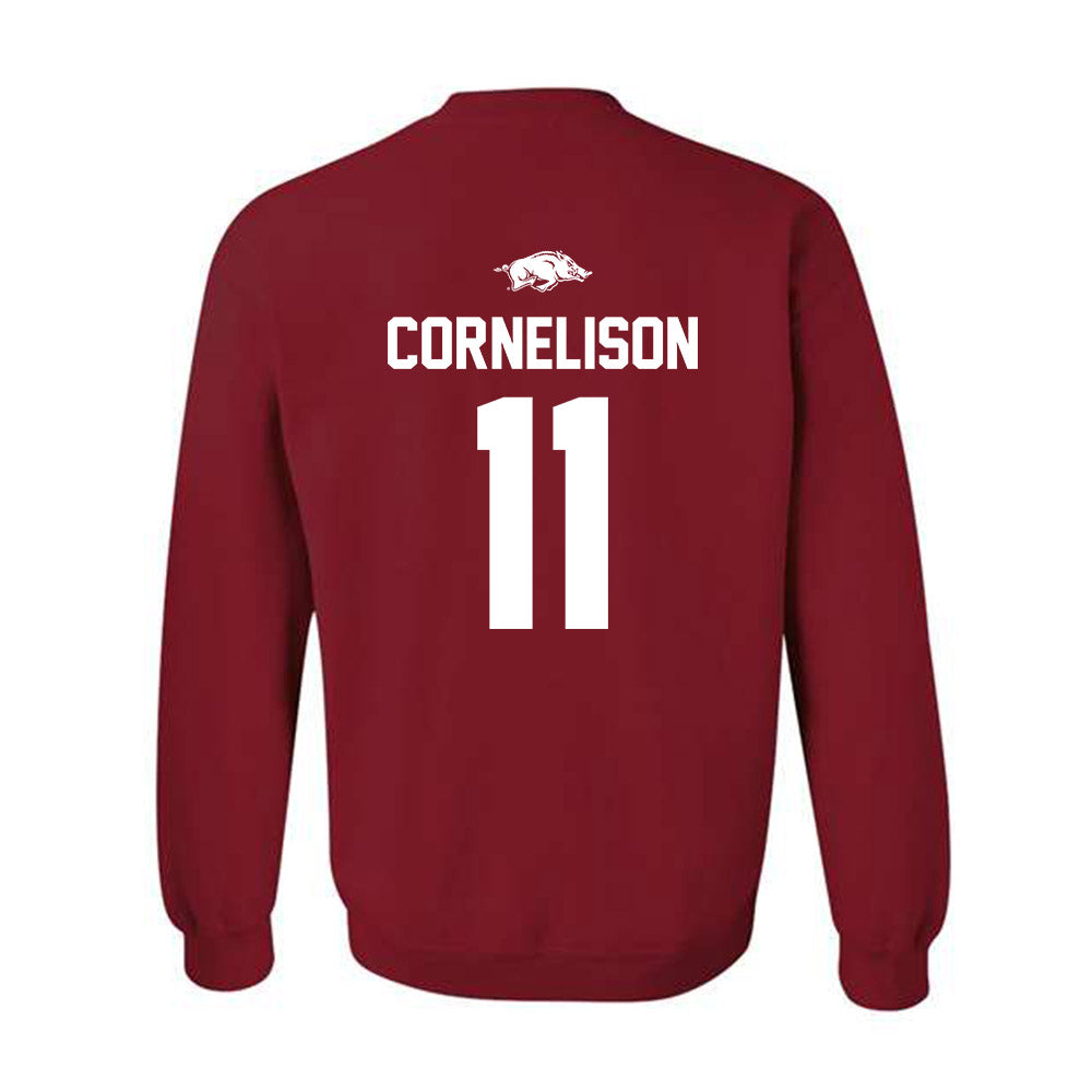 Arkansas - NCAA Baseball : Luke Cornelison - Classic Shersey Crewneck Sweatshirt-1