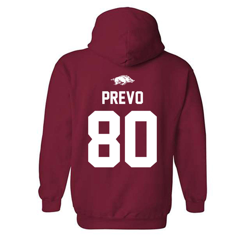 Arkansas - NCAA Football : Dequane Prevo - Classic Shersey Hooded Sweatshirt-1