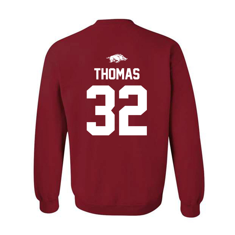 Arkansas - NCAA Women's Basketball : D'Asia Thomas - Classic Shersey Crewneck Sweatshirt-1