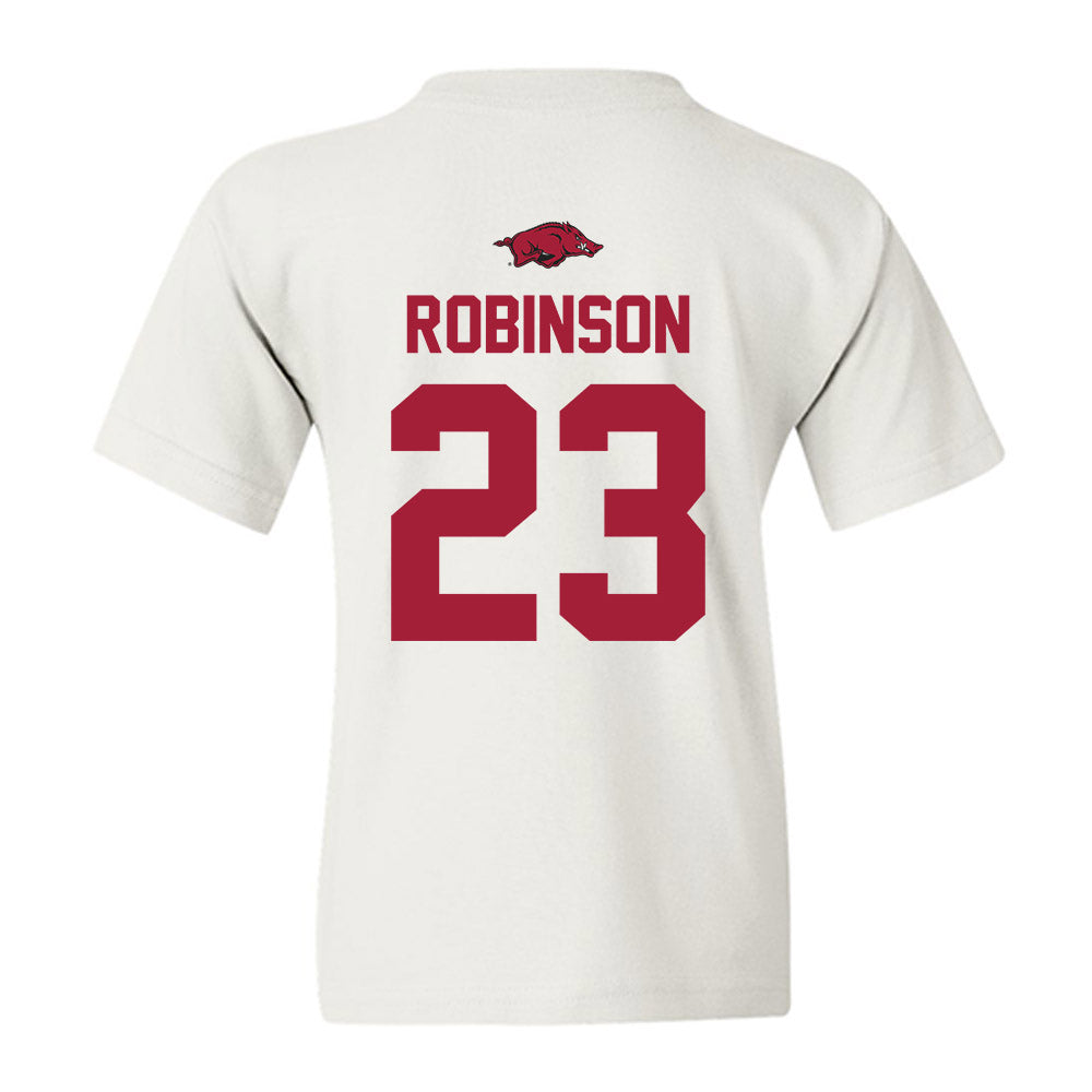 Arkansas - NCAA Women's Basketball : Emily Robinson - Classic Shersey Youth T-Shirt-1