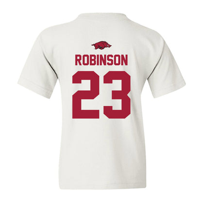 Arkansas - NCAA Women's Basketball : Emily Robinson - Classic Shersey Youth T-Shirt-1