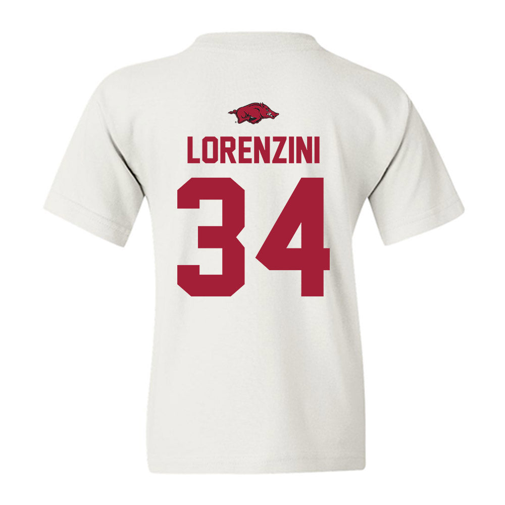 Arkansas - NCAA Baseball : Joey Lorenzini - Classic Shersey Youth T-Shirt-1