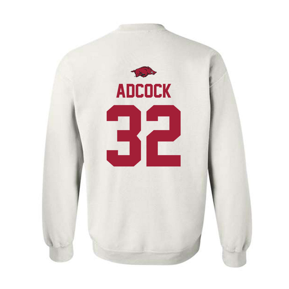 Arkansas - NCAA Football : Matt Adcock - Classic Shersey Crewneck Sweatshirt-1