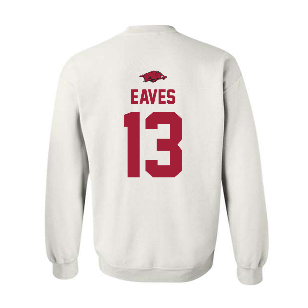 Arkansas - NCAA Baseball : Steele Eaves - Classic Shersey Crewneck Sweatshirt-1