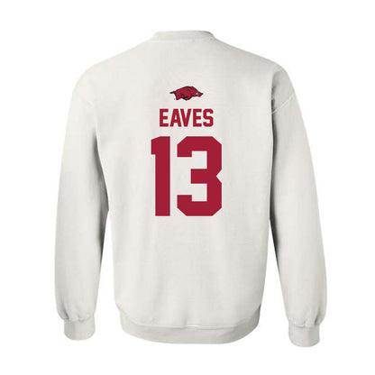 Arkansas - NCAA Baseball : Steele Eaves - Classic Shersey Crewneck Sweatshirt-1