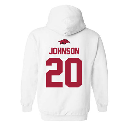 Arkansas - NCAA Football : Jahiem Johnson - Classic Shersey Hooded Sweatshirt-1