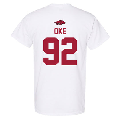 Arkansas - NCAA Football : David Oke - Classic Shersey T-Shirt-1