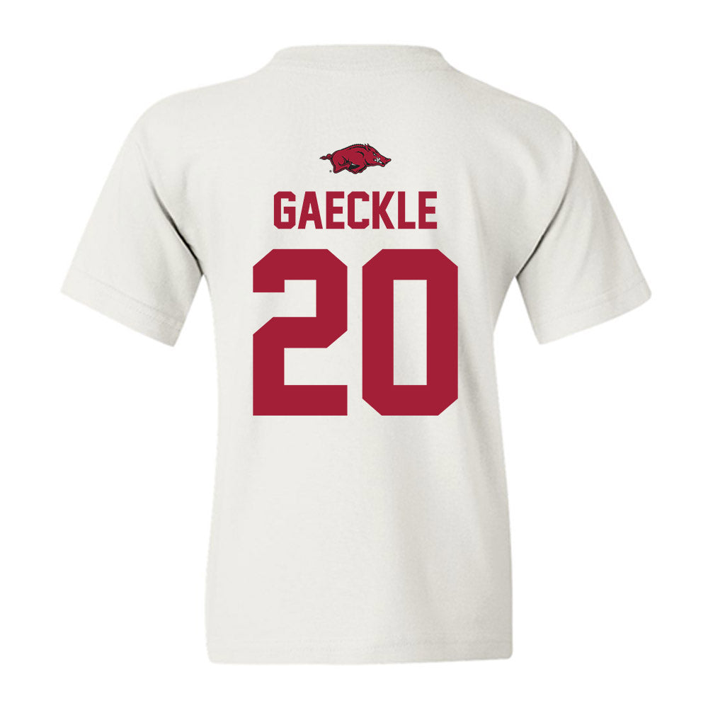 Arkansas - NCAA Baseball : Gabe Gaeckle - Classic Shersey Youth T-Shirt-1