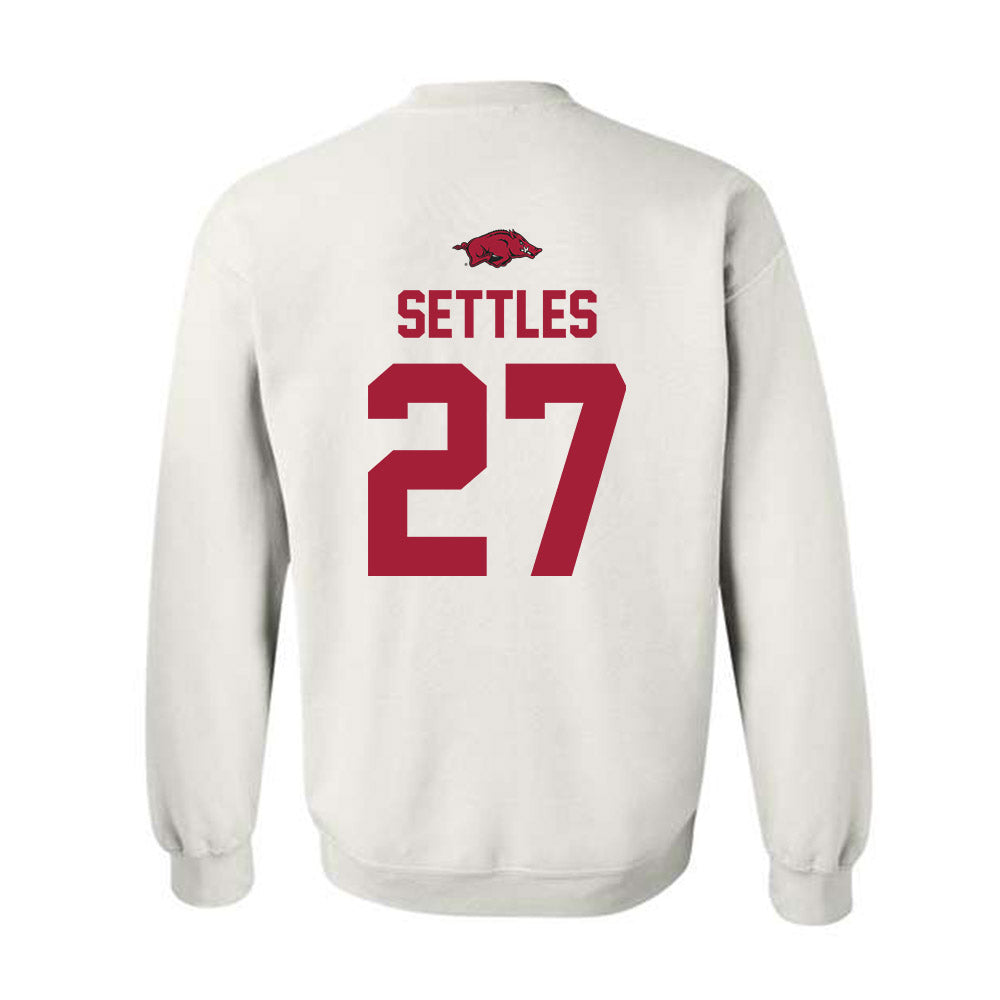 Arkansas - NCAA Football : Cameron Settles - Classic Shersey Crewneck Sweatshirt-1