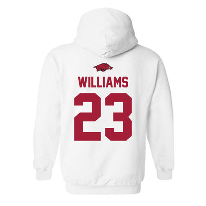 Arkansas - NCAA Football : Ian Williams - Classic Shersey Hooded Sweatshirt-1
