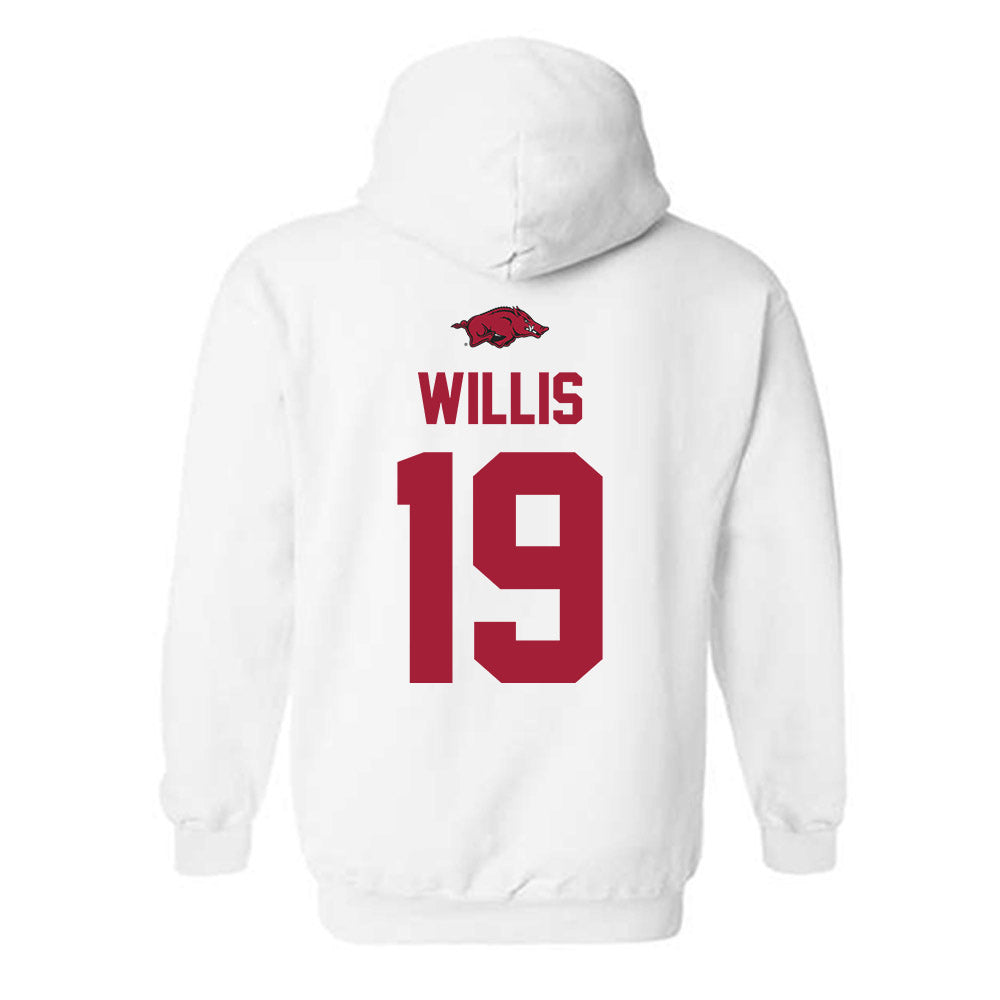 Arkansas - NCAA Baseball : Carson Willis - Classic Shersey Hooded Sweatshirt-1