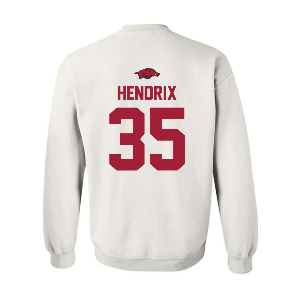 Arkansas - NCAA Football : Hutson Hendrix - Classic Shersey Crewneck Sweatshirt-1