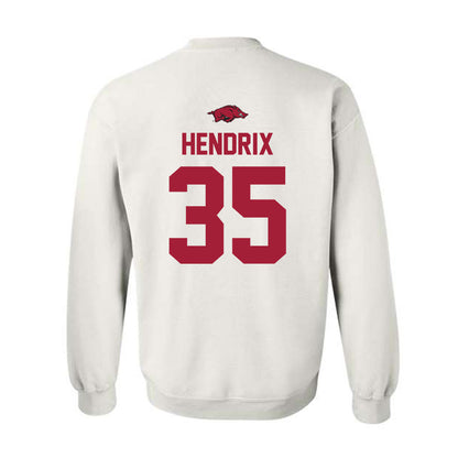 Arkansas - NCAA Football : Hutson Hendrix - Classic Shersey Crewneck Sweatshirt-1