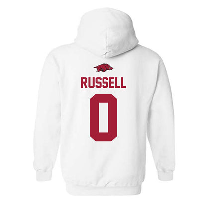 Arkansas - NCAA Football : Braylen Russell - Classic Shersey Hooded Sweatshirt-1
