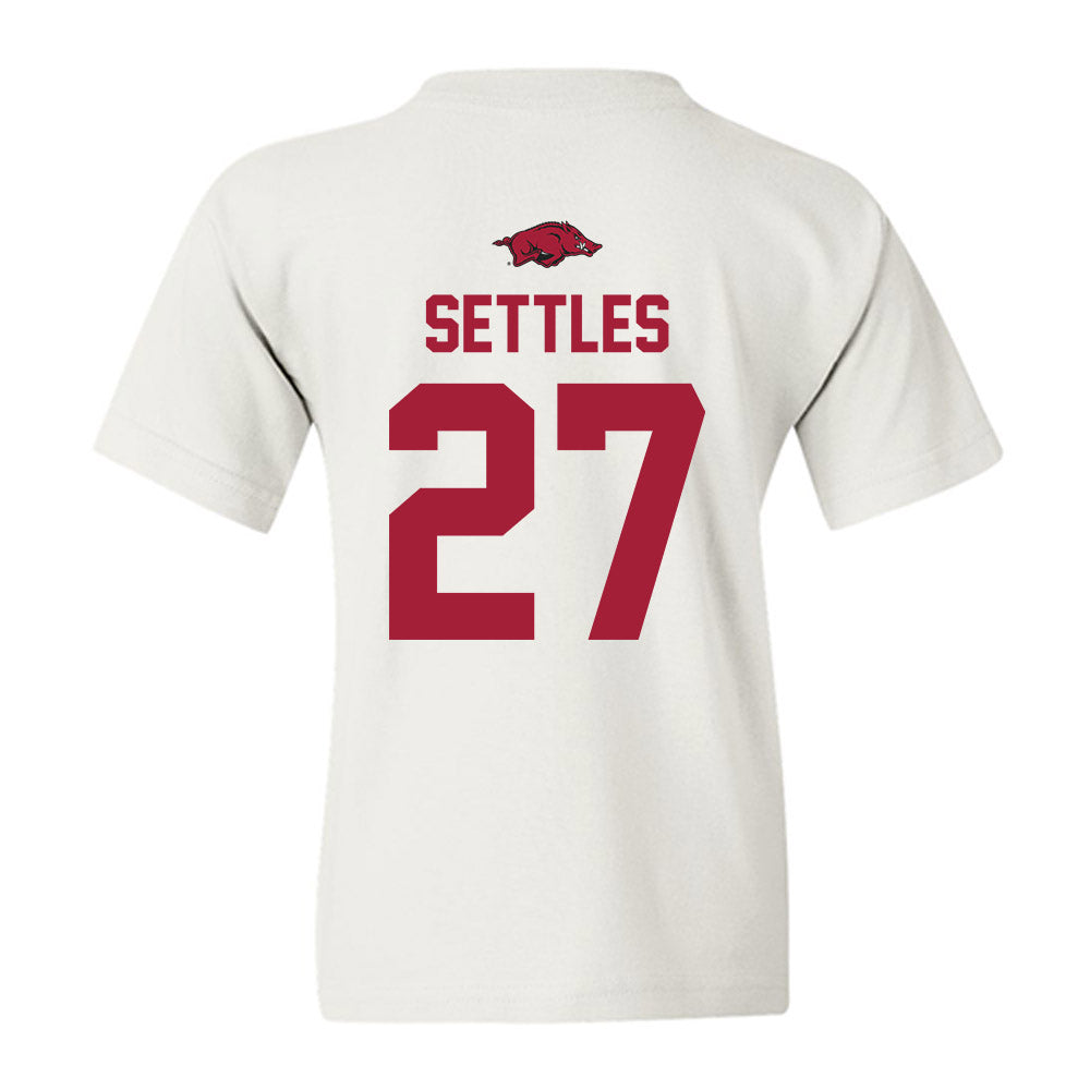 Arkansas - NCAA Football : Cameron Settles - Classic Shersey Youth T-Shirt-1
