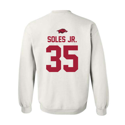 Arkansas - NCAA Football : Steven Soles Jr. - Classic Shersey Crewneck Sweatshirt-1