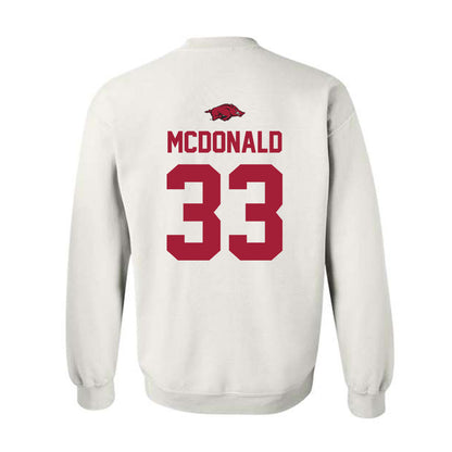 Arkansas - NCAA Women's Soccer : Madden McDonald - Classic Shersey Crewneck Sweatshirt-1