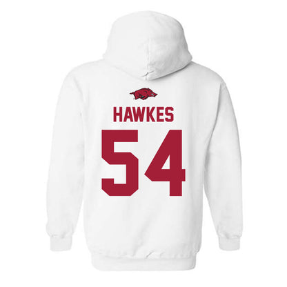Arkansas - NCAA Football : Adam Hawkes - Classic Shersey Hooded Sweatshirt-1