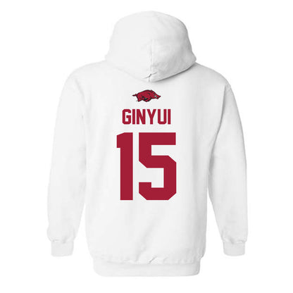 Arkansas - NCAA Football : Nsongbeh Ginyui - Classic Shersey Hooded Sweatshirt-1