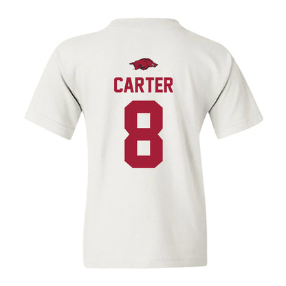 Arkansas - NCAA Women's Soccer : Kate Carter - Classic Shersey Youth T-Shirt-1