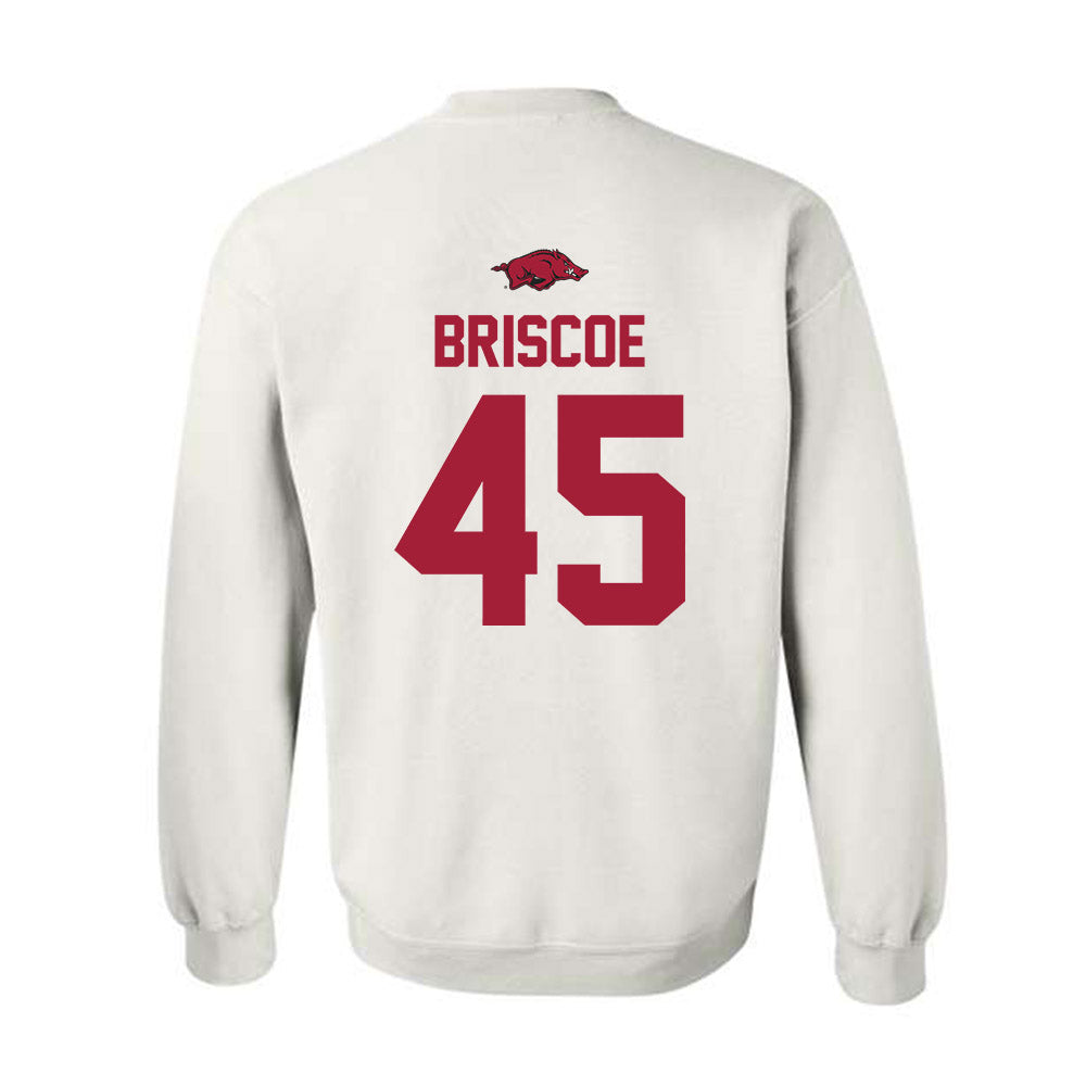 Arkansas - NCAA Baseball : Tye Briscoe - Classic Shersey Crewneck Sweatshirt-1