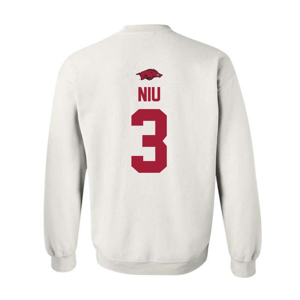 Arkansas - NCAA Women's Volleyball : Livia Niu - Classic Shersey Crewneck Sweatshirt-1
