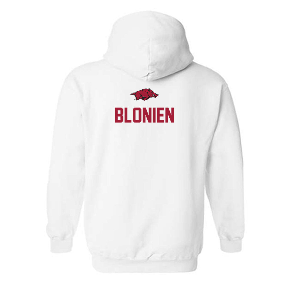 Arkansas - NCAA Women's Golf : Natalie Blonien - Classic Shersey Hooded Sweatshirt-1