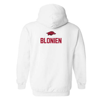 Arkansas - NCAA Women's Golf : Natalie Blonien - Classic Shersey Hooded Sweatshirt-1
