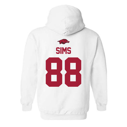Arkansas - NCAA Football : Xadavien Sims - Classic Shersey Hooded Sweatshirt-1