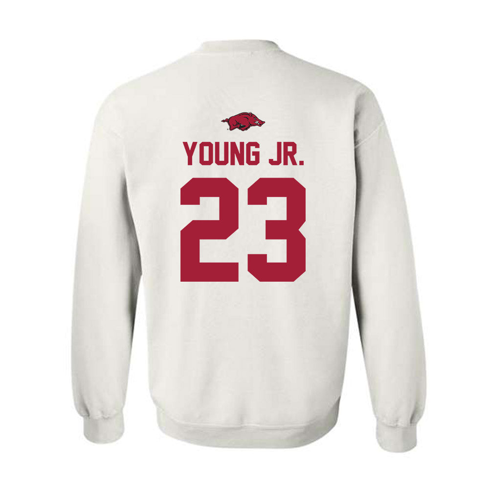 Arkansas - NCAA Football : Kevin Young Jr. - Classic Shersey Crewneck Sweatshirt-1