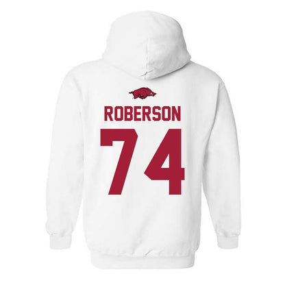 Arkansas - NCAA Football : Terence Roberson - Classic Shersey Hooded Sweatshirt-1