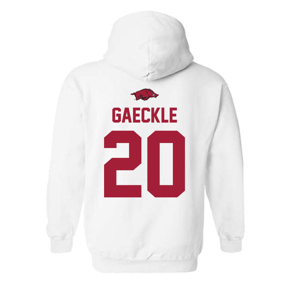 Arkansas - NCAA Baseball : Gabe Gaeckle - Classic Shersey Hooded Sweatshirt-1